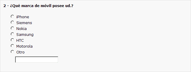 ¿Qué marca de móvil posee ud.?